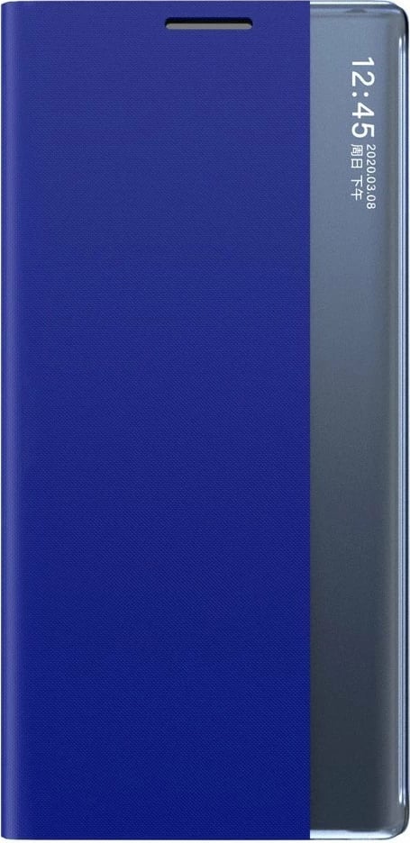 Mbështjellës Hurtel Sleep Case Bookcase me smart window për Xiaomi Redmi K40 Pro+, K40 Pro, K40, Poco F3, Blu
