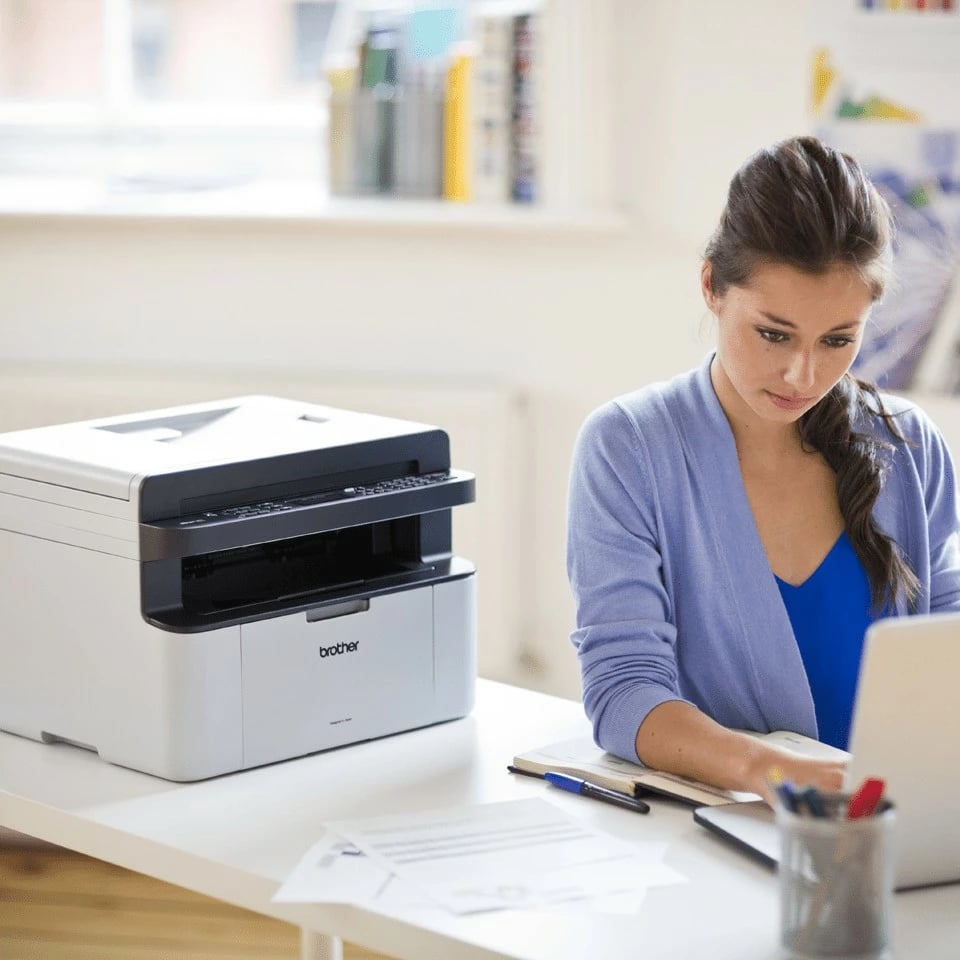 Printer multifunksional Brother MFC-1910W, lazer, mono, Wi-Fi, bardhë