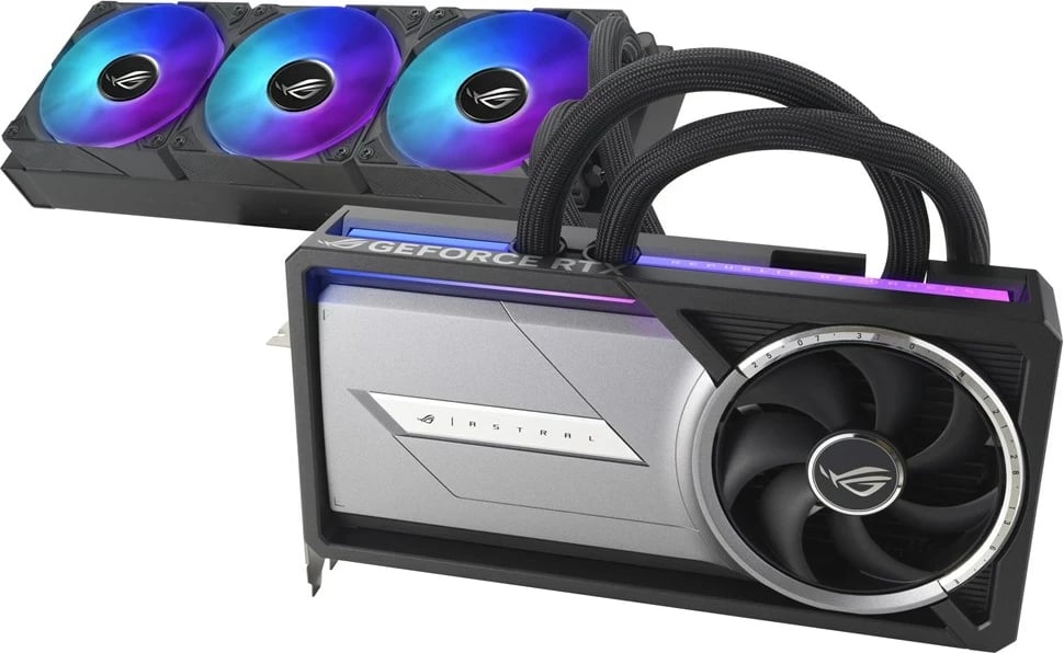 Kartelë grafike ASUS ROG Astral LC-RTX5090-O32G-GAMING, 32 GB GDDR7, Gri