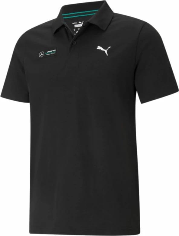 Polo maicë Puma për meshkuj, e zezë