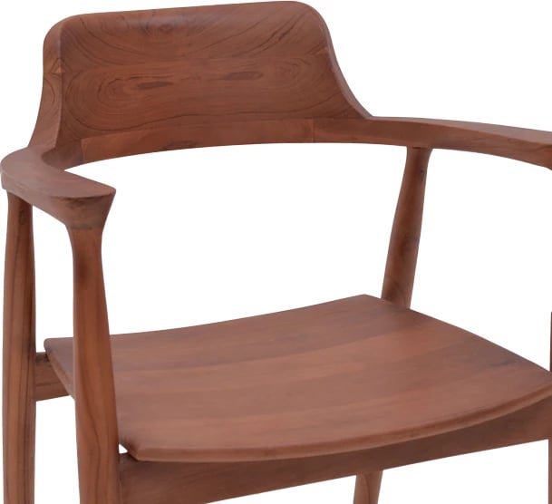 Karrige Jambene, ngjyrë arre, dru teak, 57x54x79cm