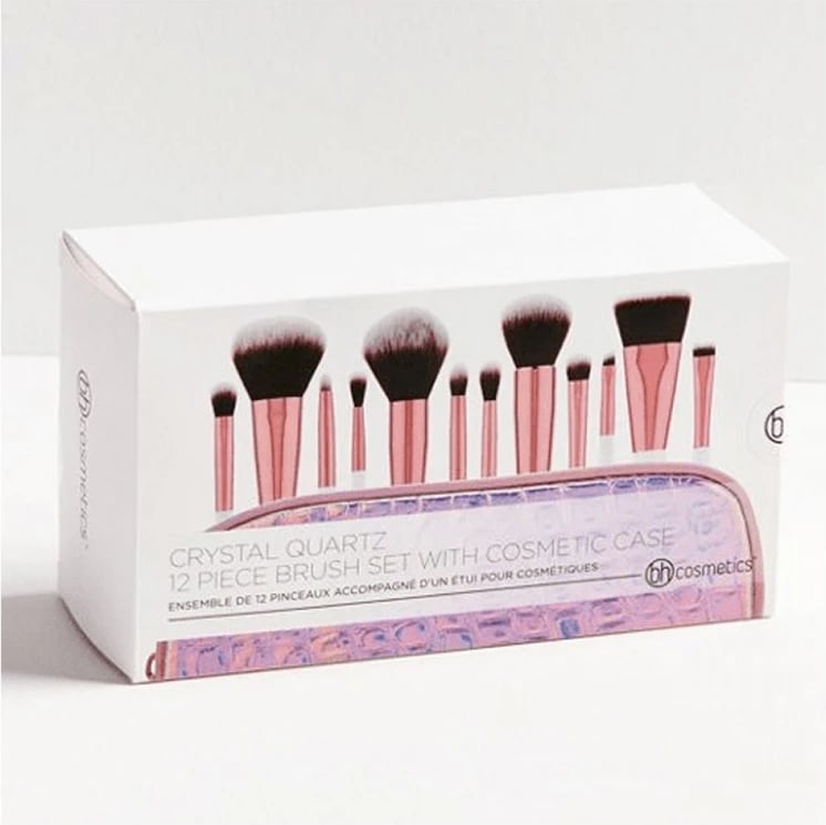 BH Cosmetics Crystal Quartz Brush Set - 12 Pieces