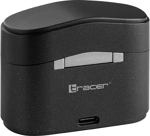 Kufje Bluetooth TWS Tracer GameZone T6 Pro TRASLU47284 me mikrofon, modalitet lojrash 65 ms, Bluetooth 5.3, kuti karikimi 300 mAh, USB-C, e zezë