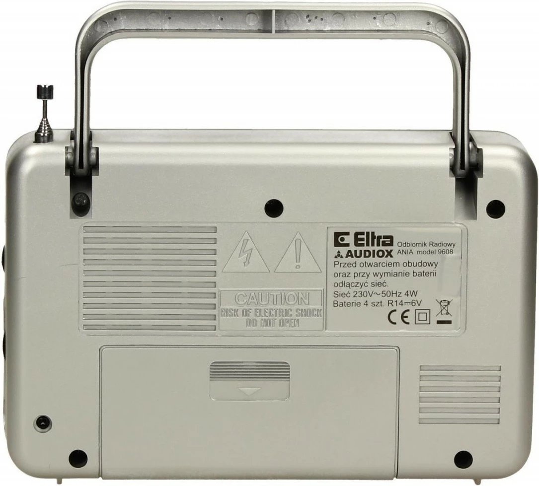 Radio portabile Eltra ANIA Silver, mono, FM/LW, argjendtë