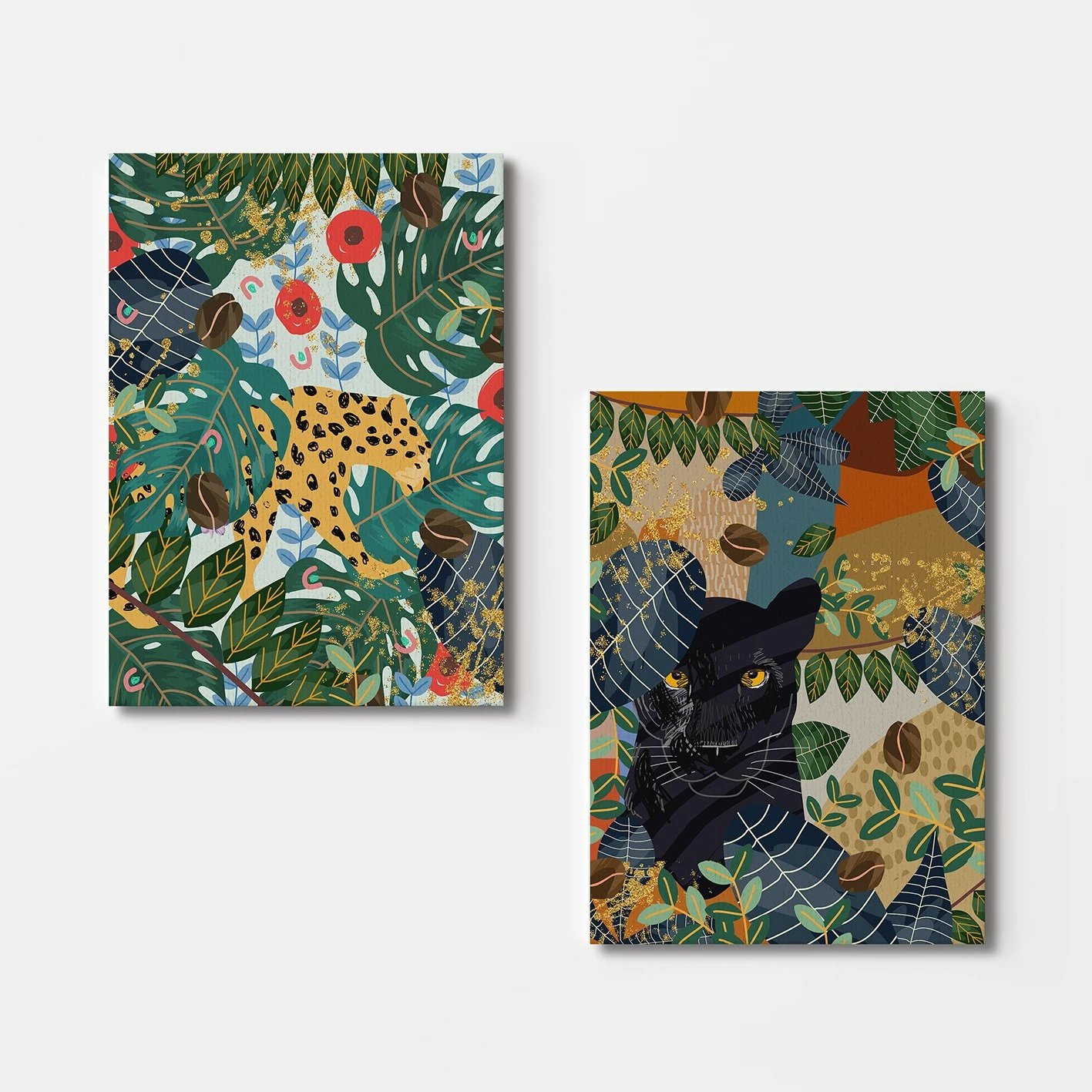 Pikturë dekorative në kanavacë (2 copë), Wallity, 2KNV4248, 70x100 cm