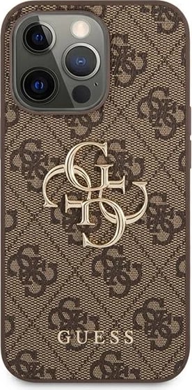 Mbështjellës Guess GUHCP13L4GGMBR për iPhone 13/13 Pro 6.1", kafe, hardcase 4G Big Metal Logo Mbështjellës Guess GUHCP13L4GGMBR për iPhone 13/13 Pro 6.1", kafe, hardcase 4G Big Metal Logo