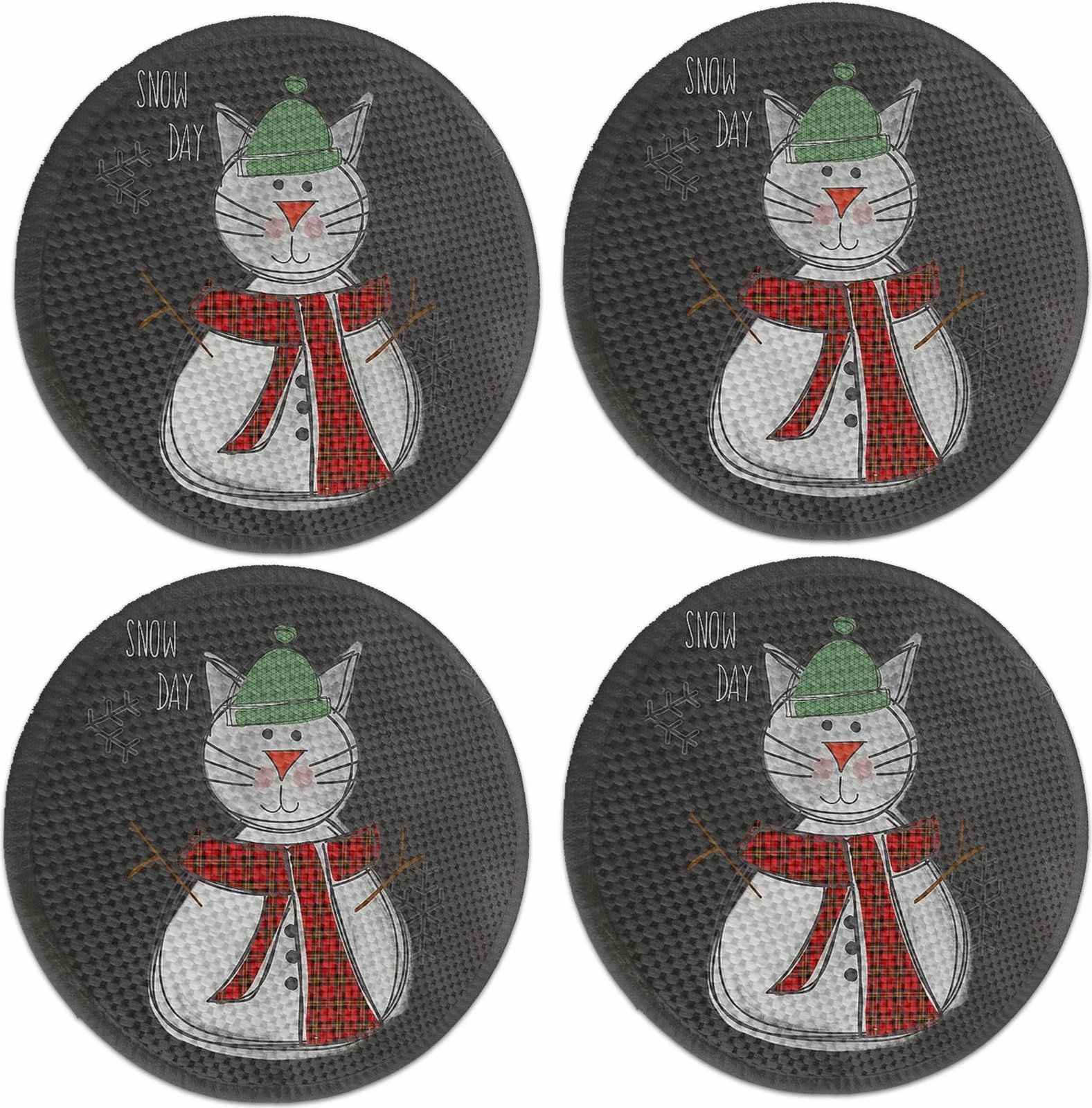 Set 4 nënshtrues tavoline Hermia Concept, shumëngjyrësh, 37cm, 4294Supla