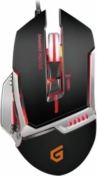 Maus gaming Conceptronic DJEBBEL02B, 4000 DPI, 8 butona, i zi/argjendtë
