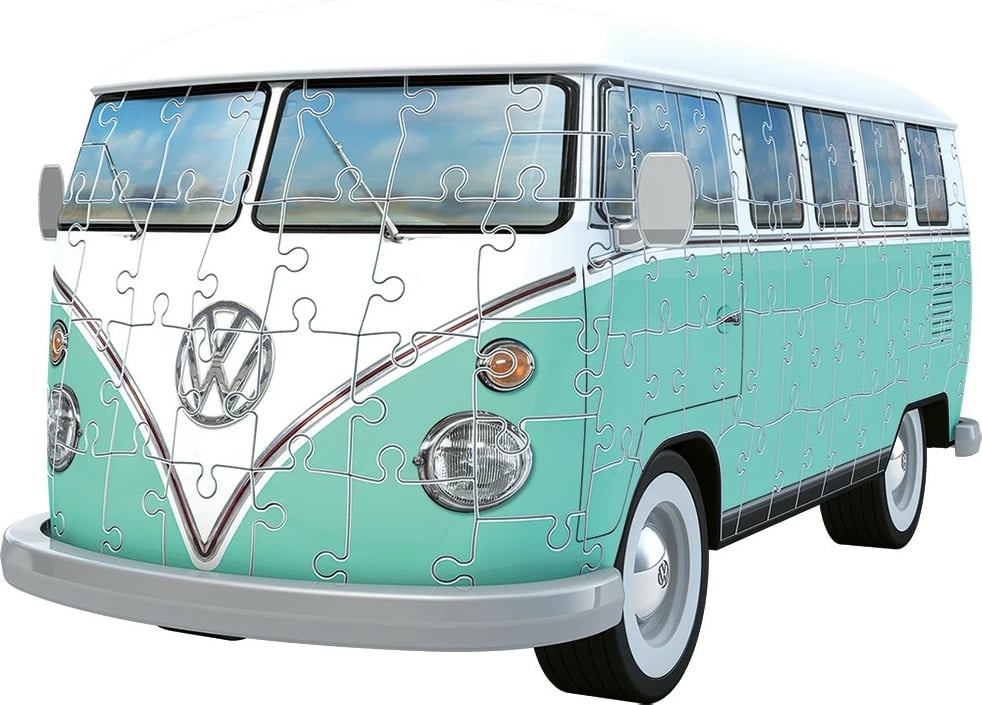 Puzzle 3D Ravensburger Volkswagen T1, 185 pjesë, plastikë, edicion i limitum