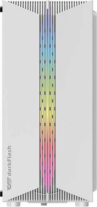 Kasë Darkflash DK151, Middle Tower, 3 ventilatorë RGB, e bardhë