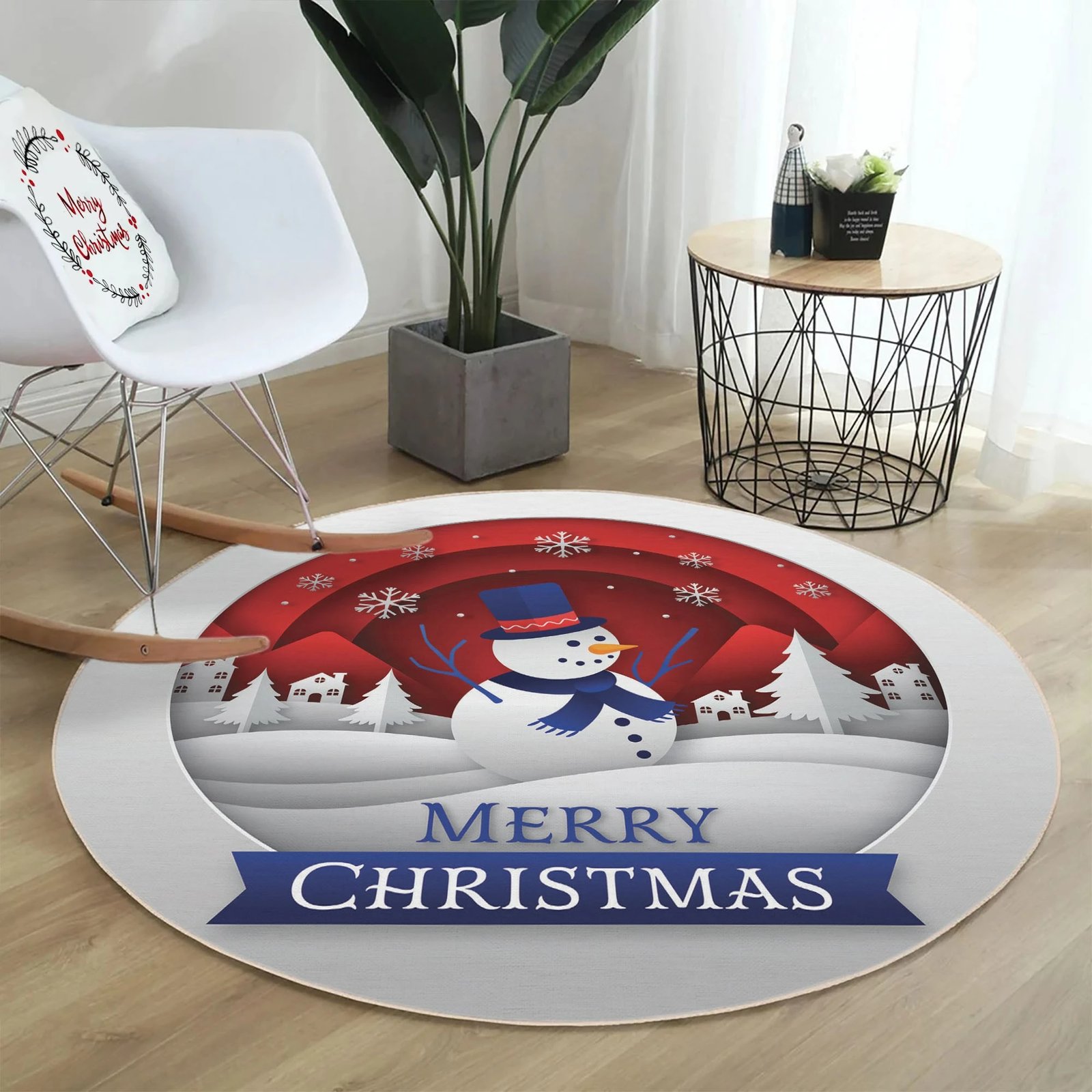 Qilim i rrumbullakët, shumëngjyrësh, Conceptum Hypnose, Woopamuk446, 80 cm