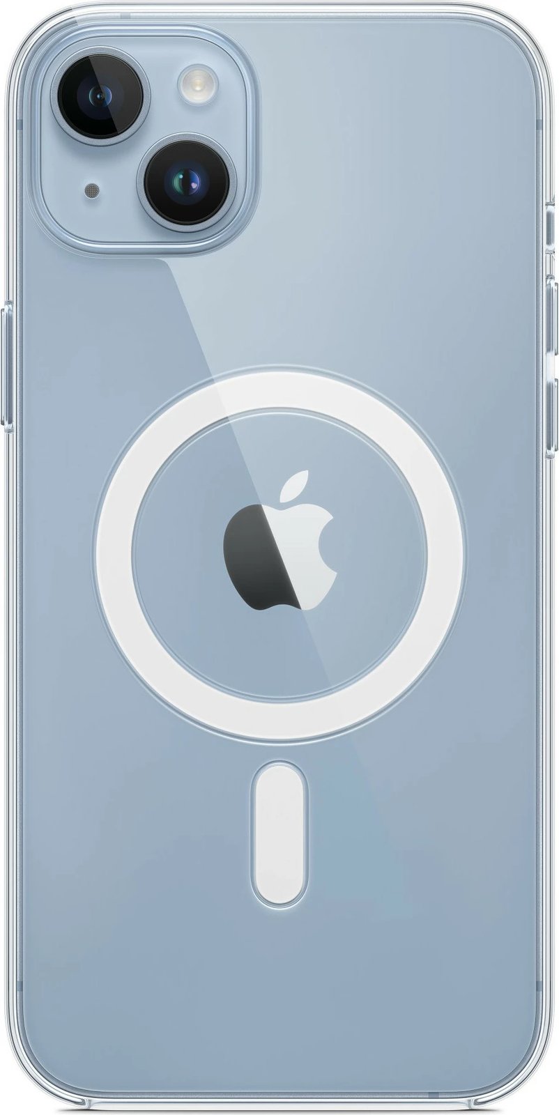 Mbështjellës Apple iPhone 14 Plus Clear Case me MagSafe, transparent