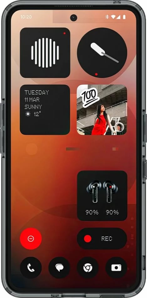Mbështjellës Spigen Ultra Hybrid për Nothing Phone 3A, Transparent