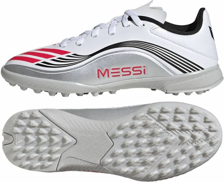 Atlete futbolli për fëmijë adidas, të bardha