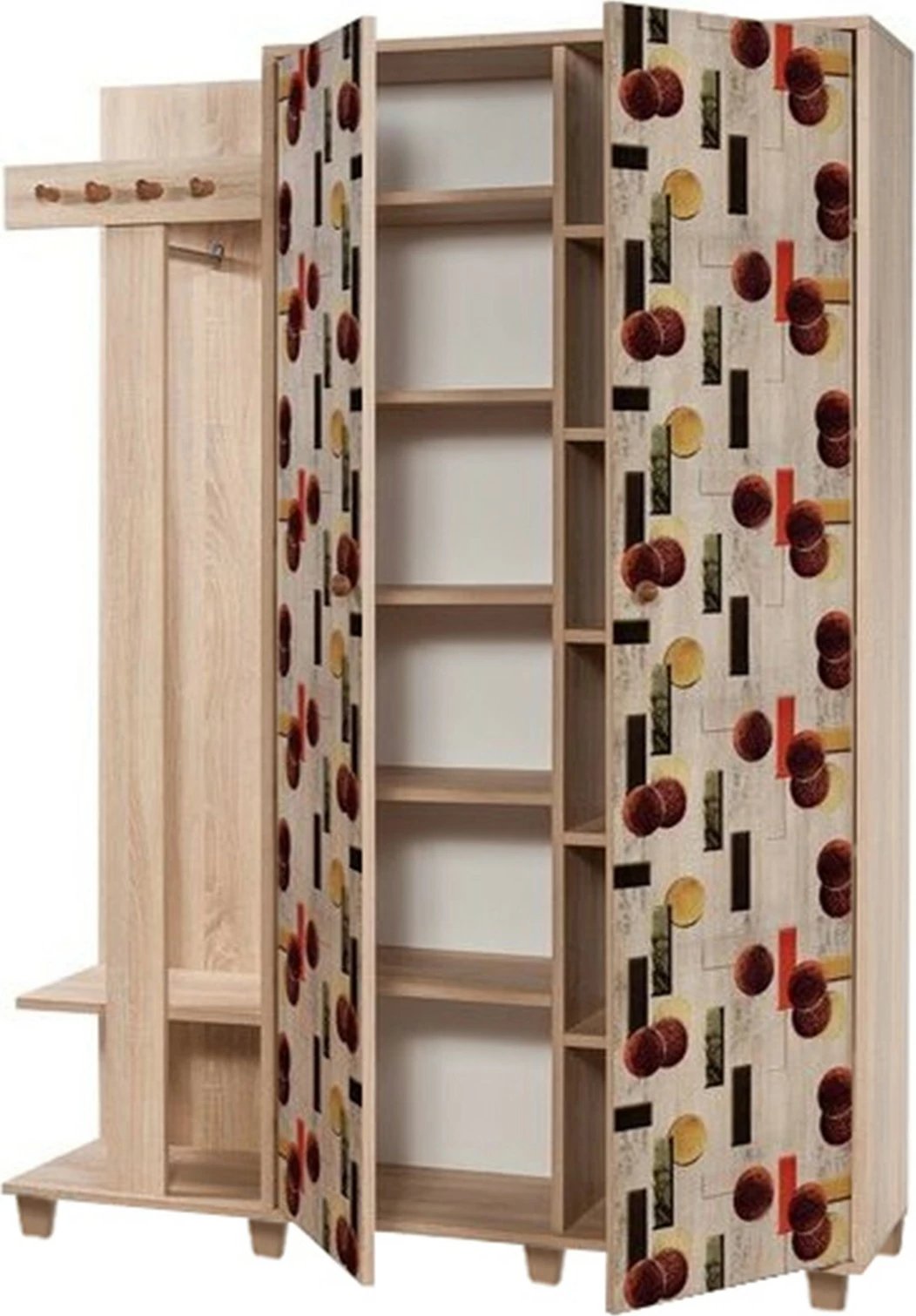 Stendë për korridor, ngjyrë lisi Sonoma, model Garmanto 135-521, Skye Decor