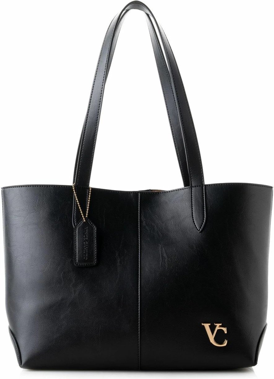 Çantë tote Savona, e zezë, Vince Camuto