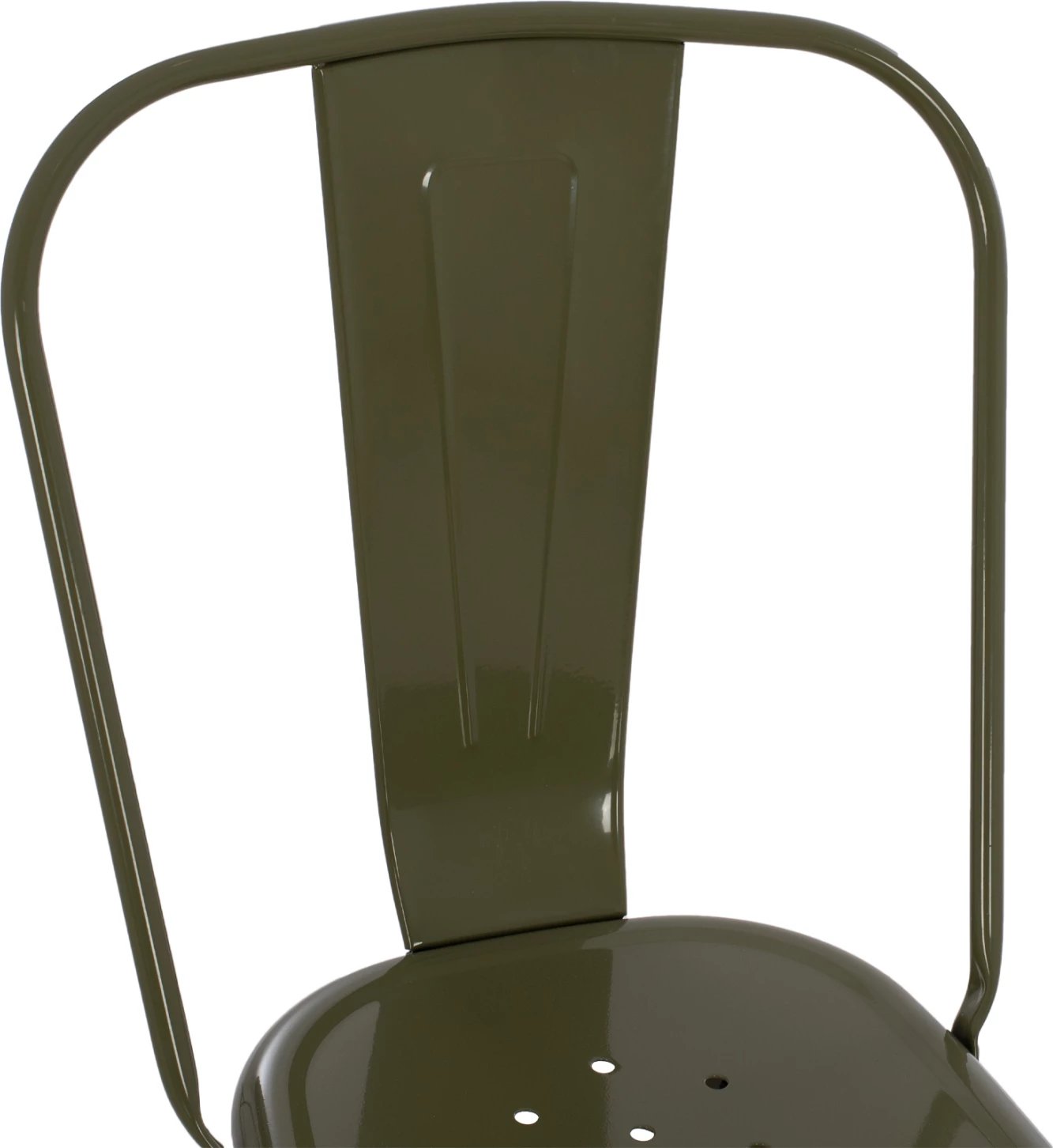 Karrige për ngrënie MELITA FH8641.43 metalike, ngjyrë ulliri e errët, 43x50x82H cm.