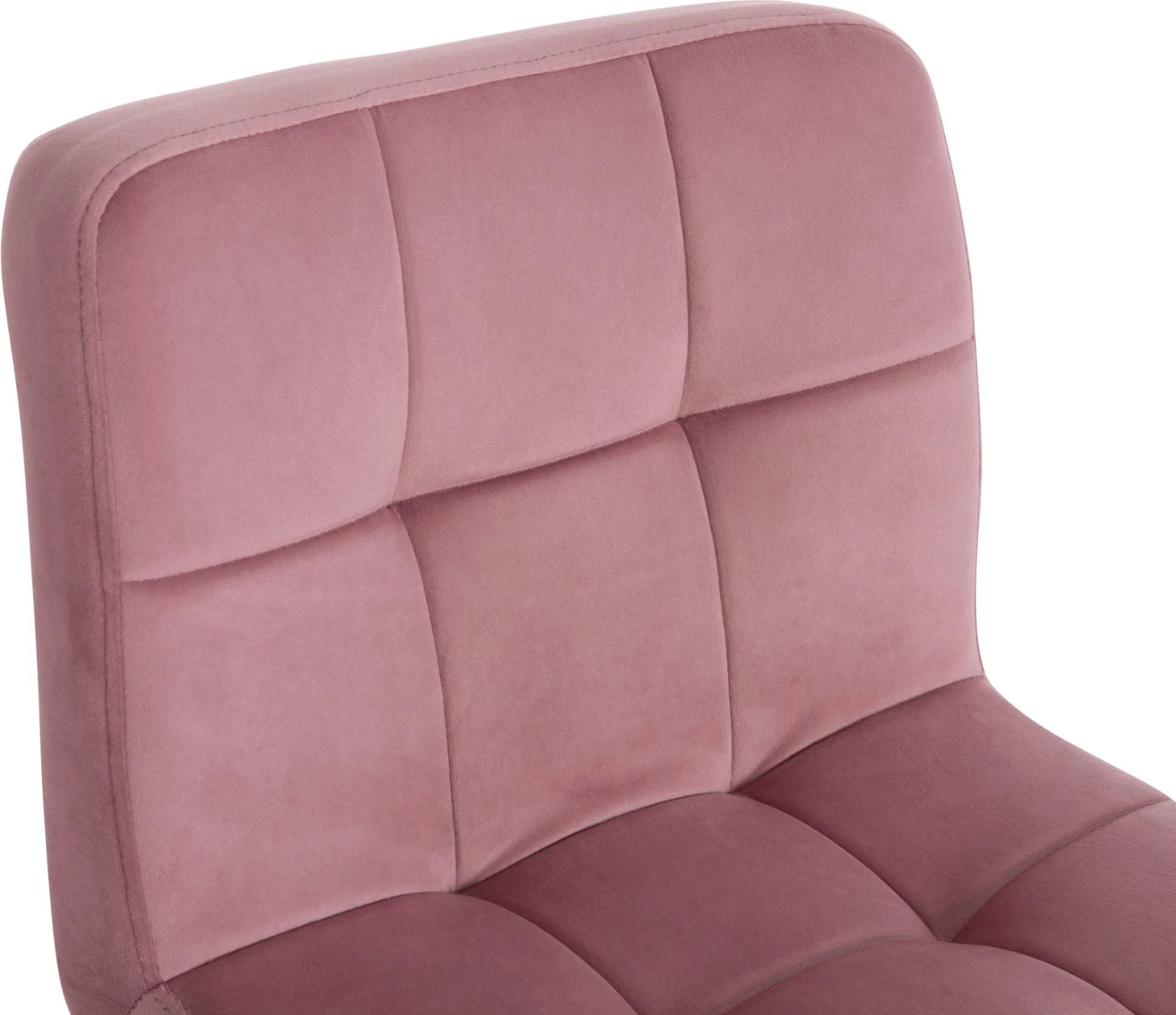 Karrige për bar rrotulluese DIANA, kadife rozë e zbehtë, metal i zi mat, FH202.42, 44x52x109cm, set prej 2 copësh