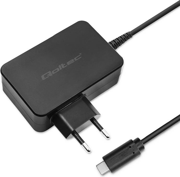 Karikues PD Qoltec 120W Turbo, USB-C, i zi