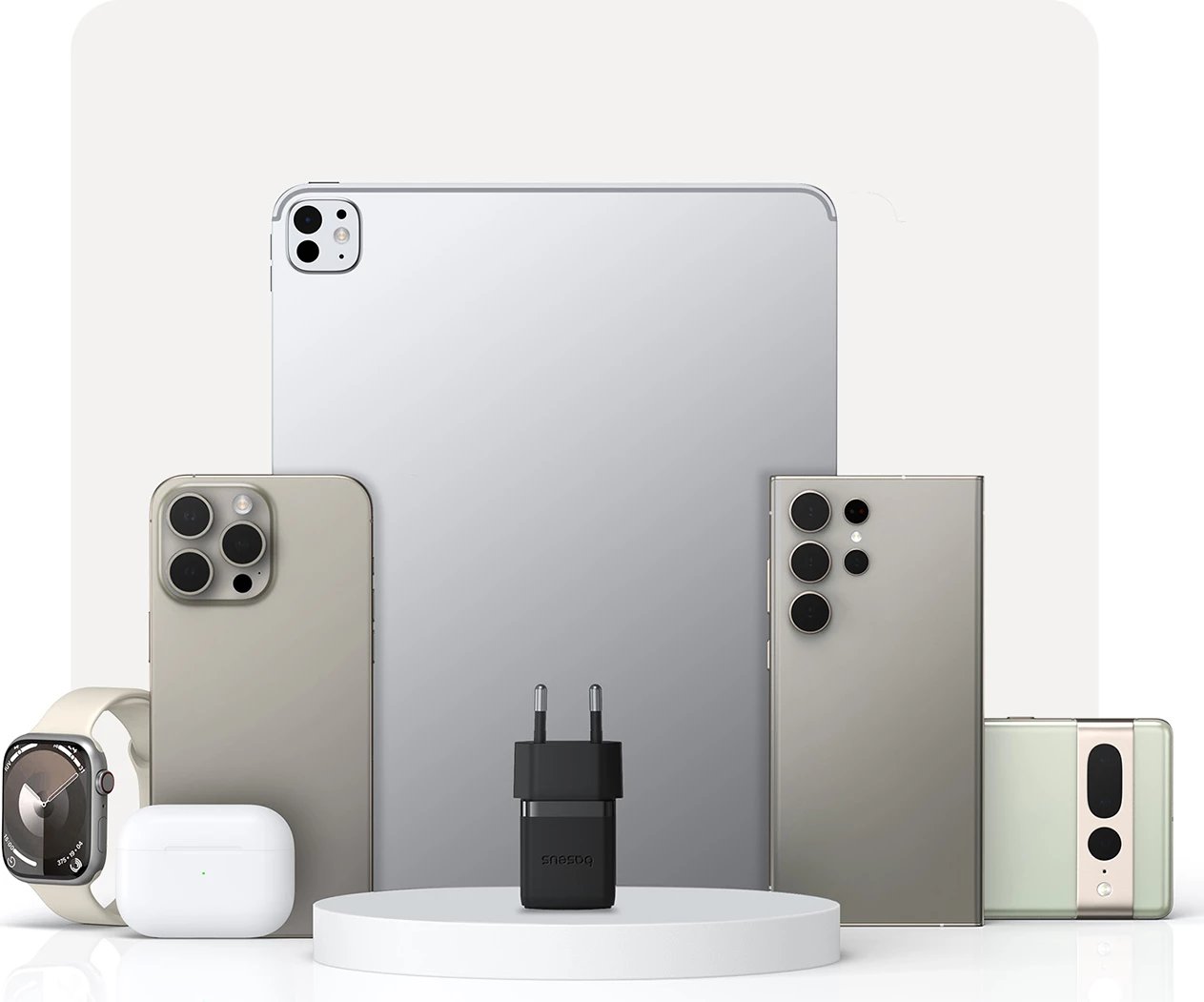 Karikues muri Baseus Palm 30W, USB-C, i bardhë