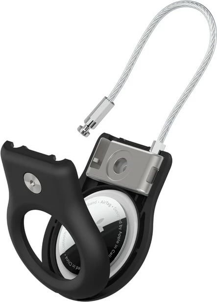 Mbajtës sigurie me kabllo për AirTag Belkin MSC009btBK, zi