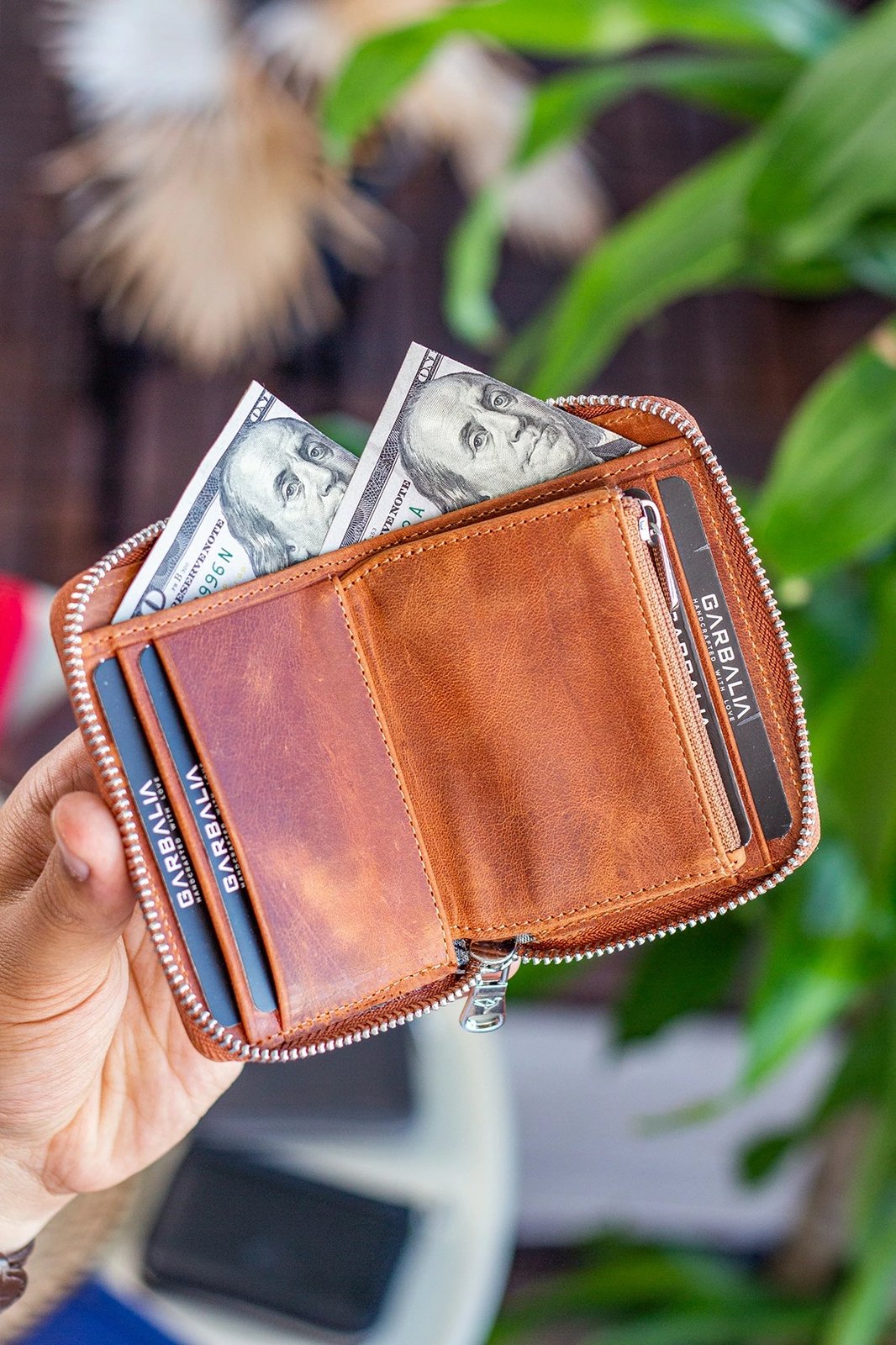 Portofol unisex Zoozie Bags, Sydney, ngjyrë kafe e hapur