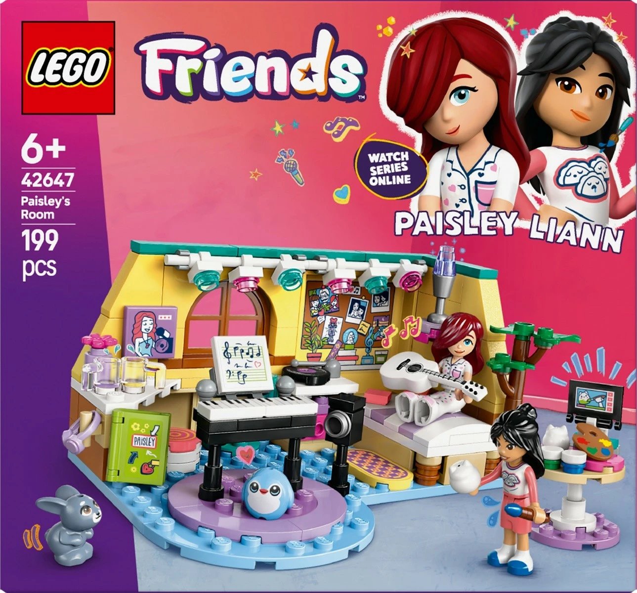Set lodrash LEGO Friends Paisley's Room 42647, 199 pjesë