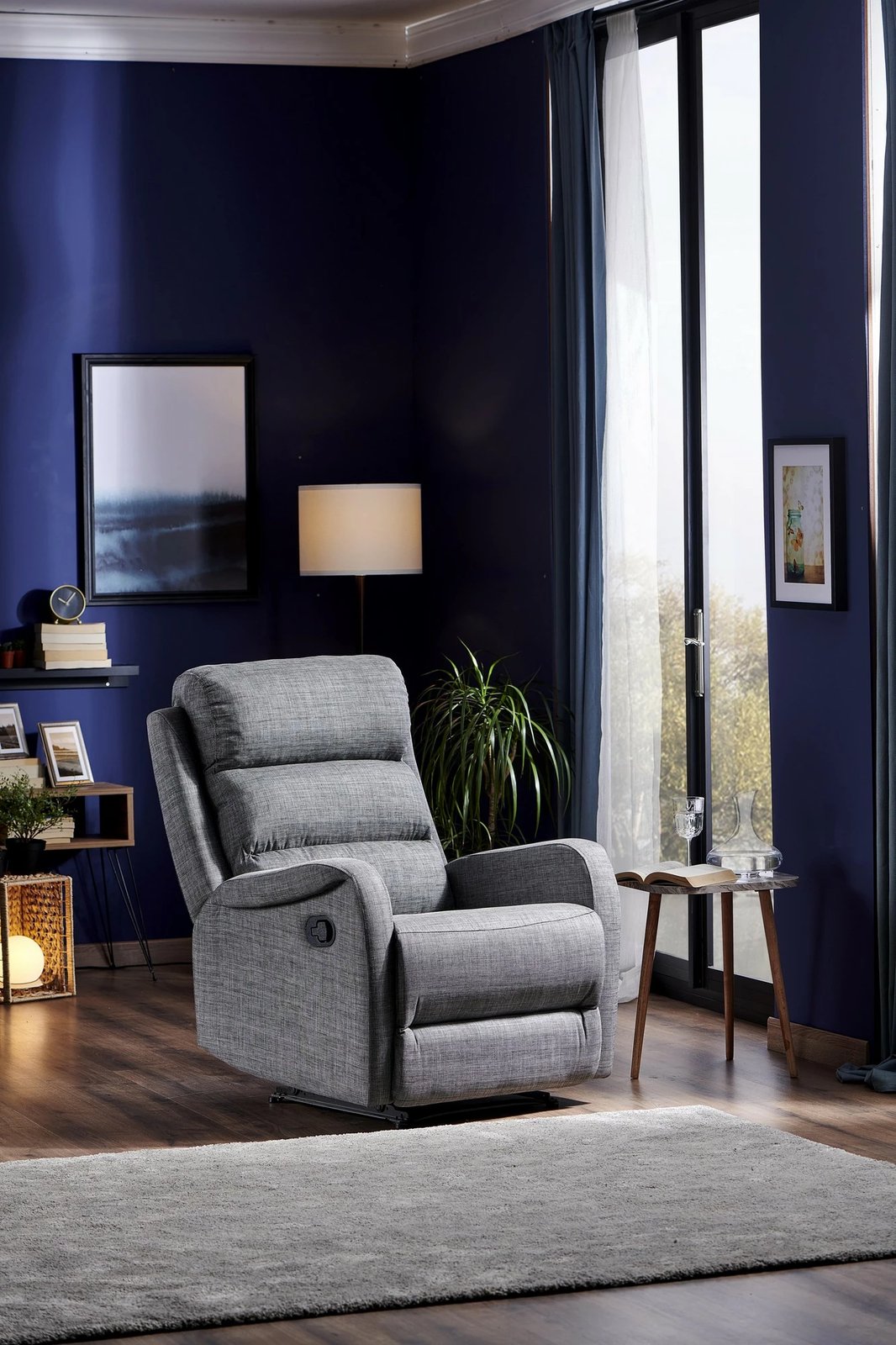 Karrige relaksuese Hanah Home, Comfort TV, ngjyrë gri Karrige relaksuese Hanah Home, Comfort TV, ngjyrë gri