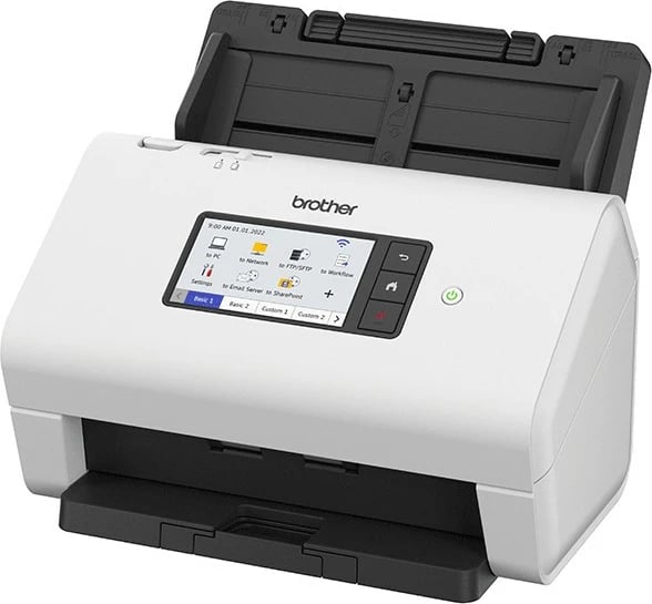 Skaner Brother ADS-4900W, 600x600 DPI, 100 fletë ADF, Wi-Fi, Touchscreen