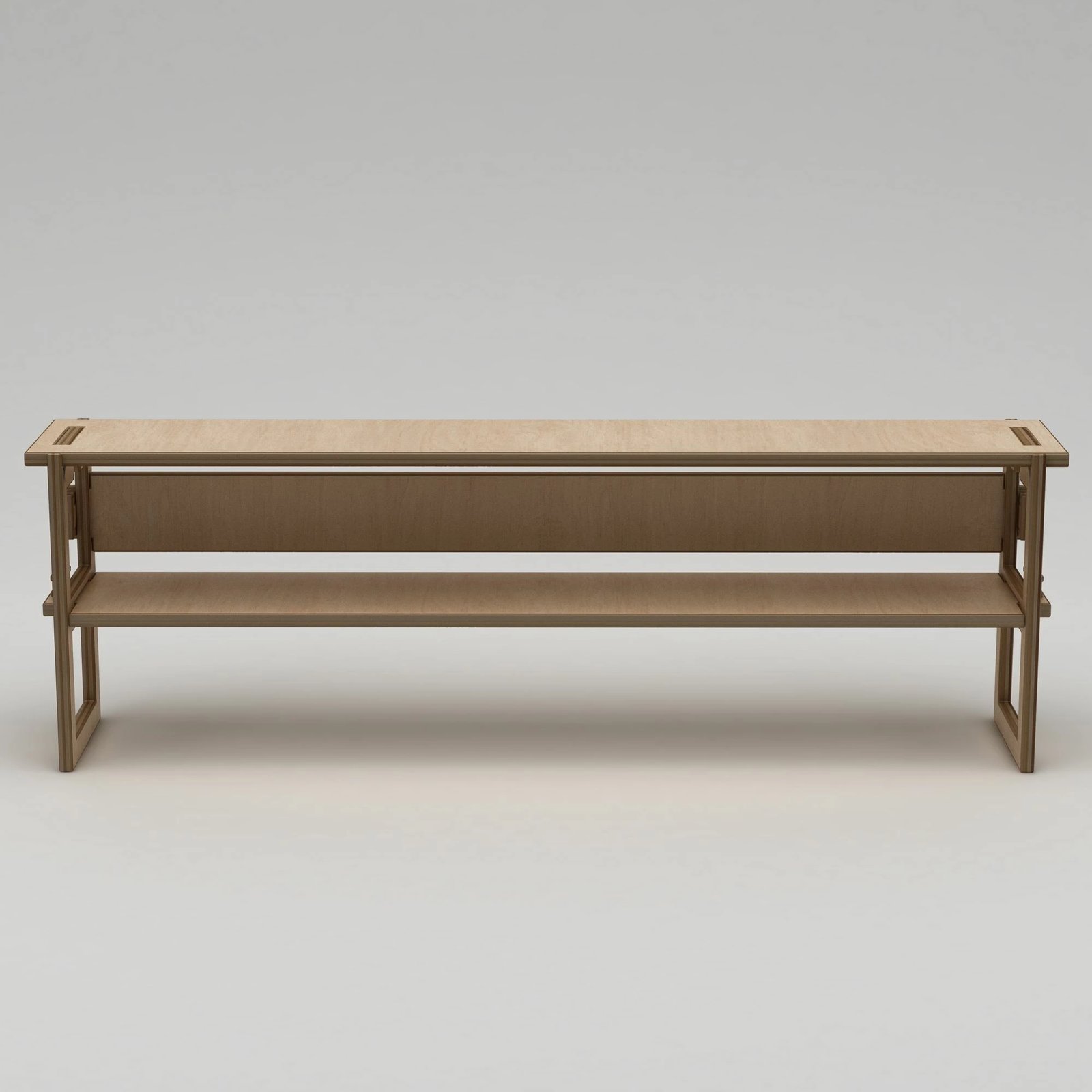 Komodë TV Skye Decor, Linea, dru natyral