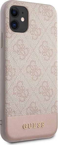Mbështjellës Guess 4G Stripe për iPhone 11/XR 6.1", Rozë