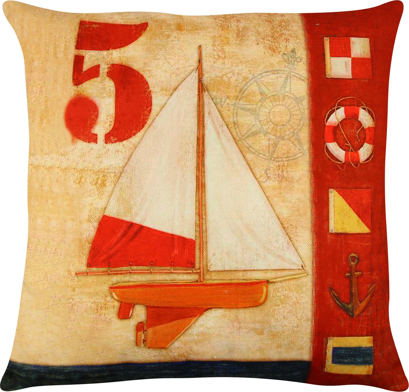 Jastëk dekorativ Evila Originals, A12594, shumëngjyrësh, 43x43cm