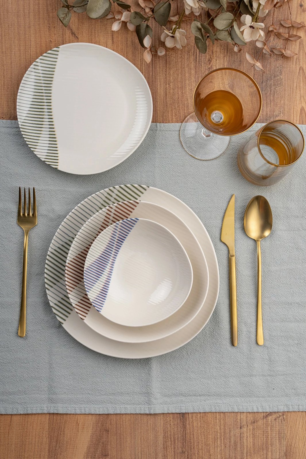 Set enësh për drekë (24 copë), Hermia Concept, GBSRD24KY4R3095