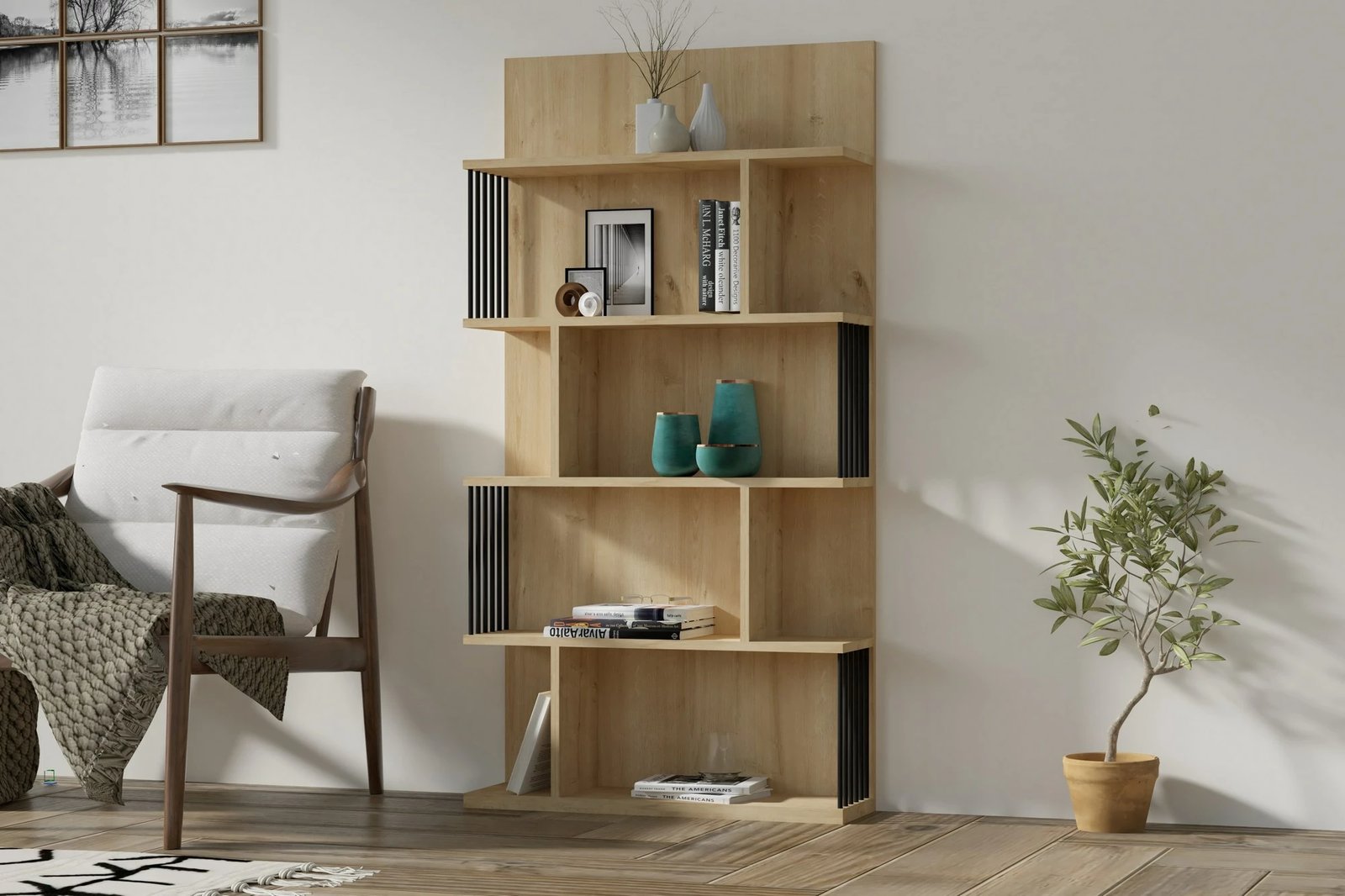 Raft librash Hanah Home, Alex, ngjyrë safir
