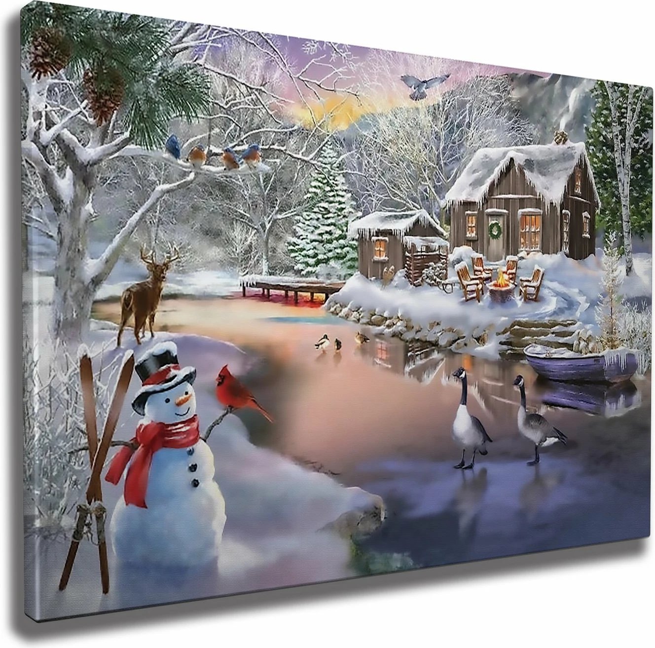 Pikturë dekorative në kanavacë, shumëngjyrëshe, Wallity WY276, 50x70cm