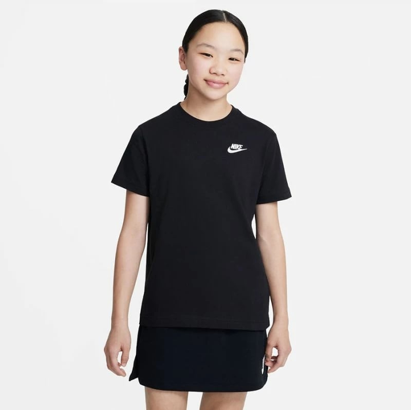 Maicë Nike për fëmijë, e zezë