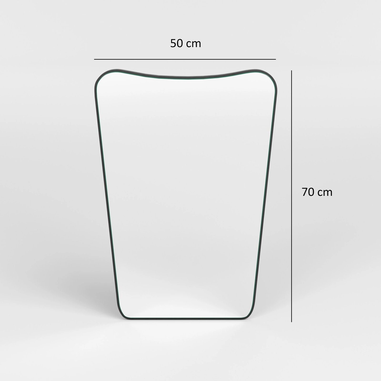 Pasqyrë Hanah Home, Bella Donna, metal i zi, 50x70cm