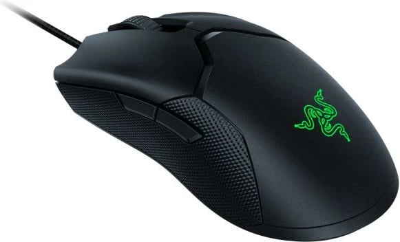Maus Razer Viper 8KHz RZ01-03580100-R3M1 (RZ0103580100R3M1), 8000 Hz polling, optik switch gjenerata e dytë, me kabllo, i dyanshëm, i zi