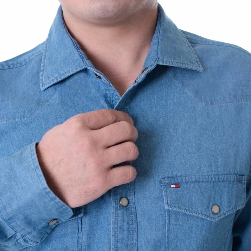 Këmishë Denim për Meshkuj Tommy Hilfiger, Blu