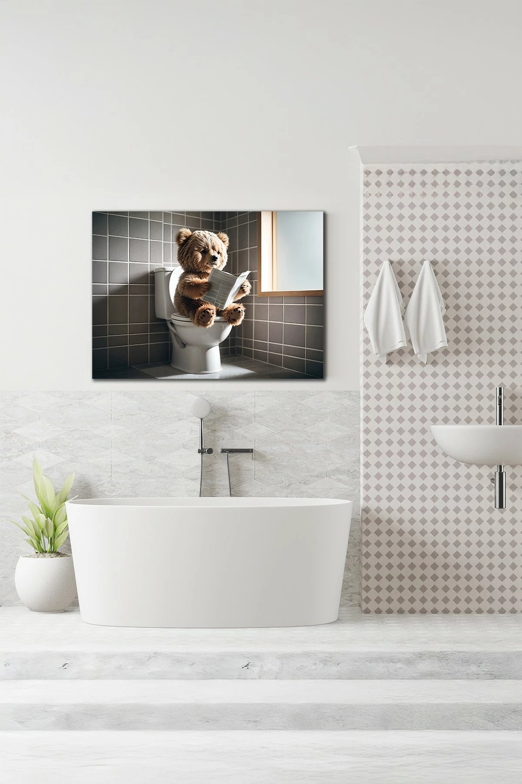 Pikturë dekorative në kanavacë, shumëngjyrëshe, Wallity, Ersyaıhyvn27, 70x100cm