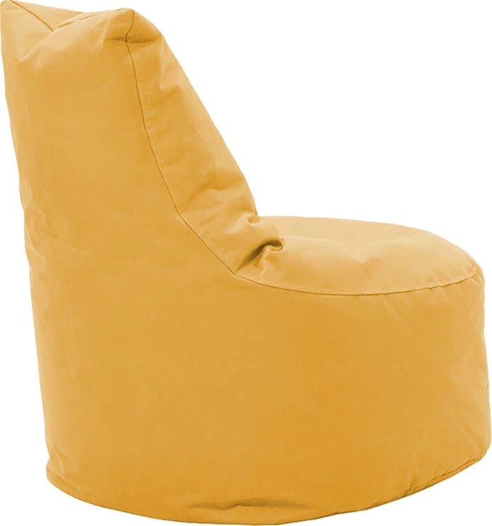 Karrige me qese fasule Norm, material 100% i papërshkueshëm nga uji, ngjyrë e verdhë e errët