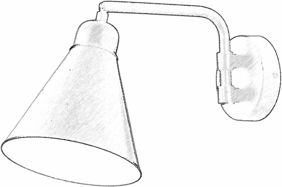 Llambë muri Opviq, AP-62077-02, trup metalik, ngjyrë e zezë