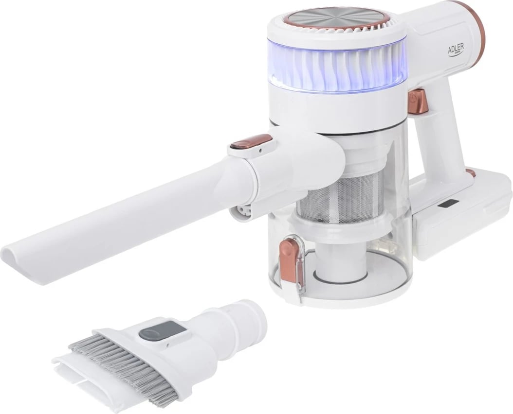Fshesë me korrent pa kabllo Adler AD 7079, 0.4L, 2200 mAh, E bardhë