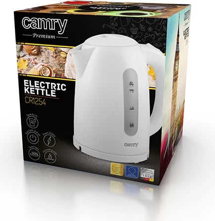Çajnik elektrik, Camry, CR 1254, 1.7 L, i bardhë