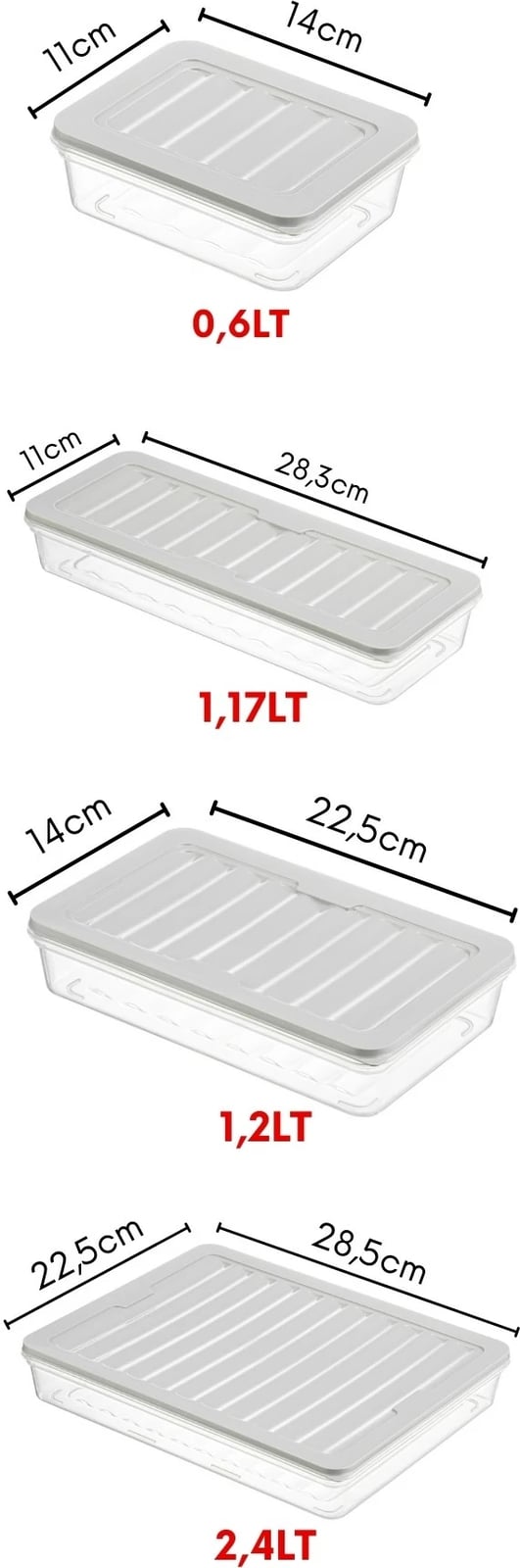 Set kuti për ruajtje (9 copë), Hermia, MDFRSB-1-9