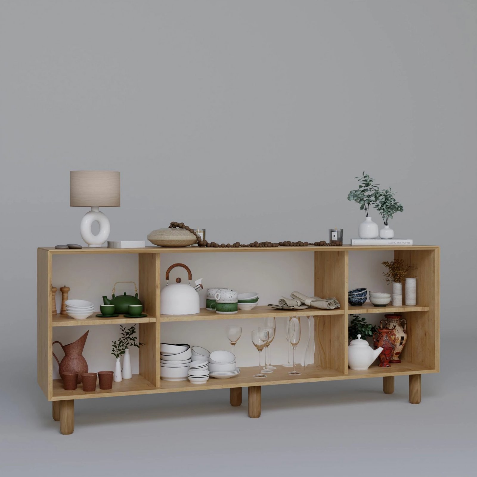 Konsolë Skye Decor, stil bohemian, ngjyrë arre, 1600-151