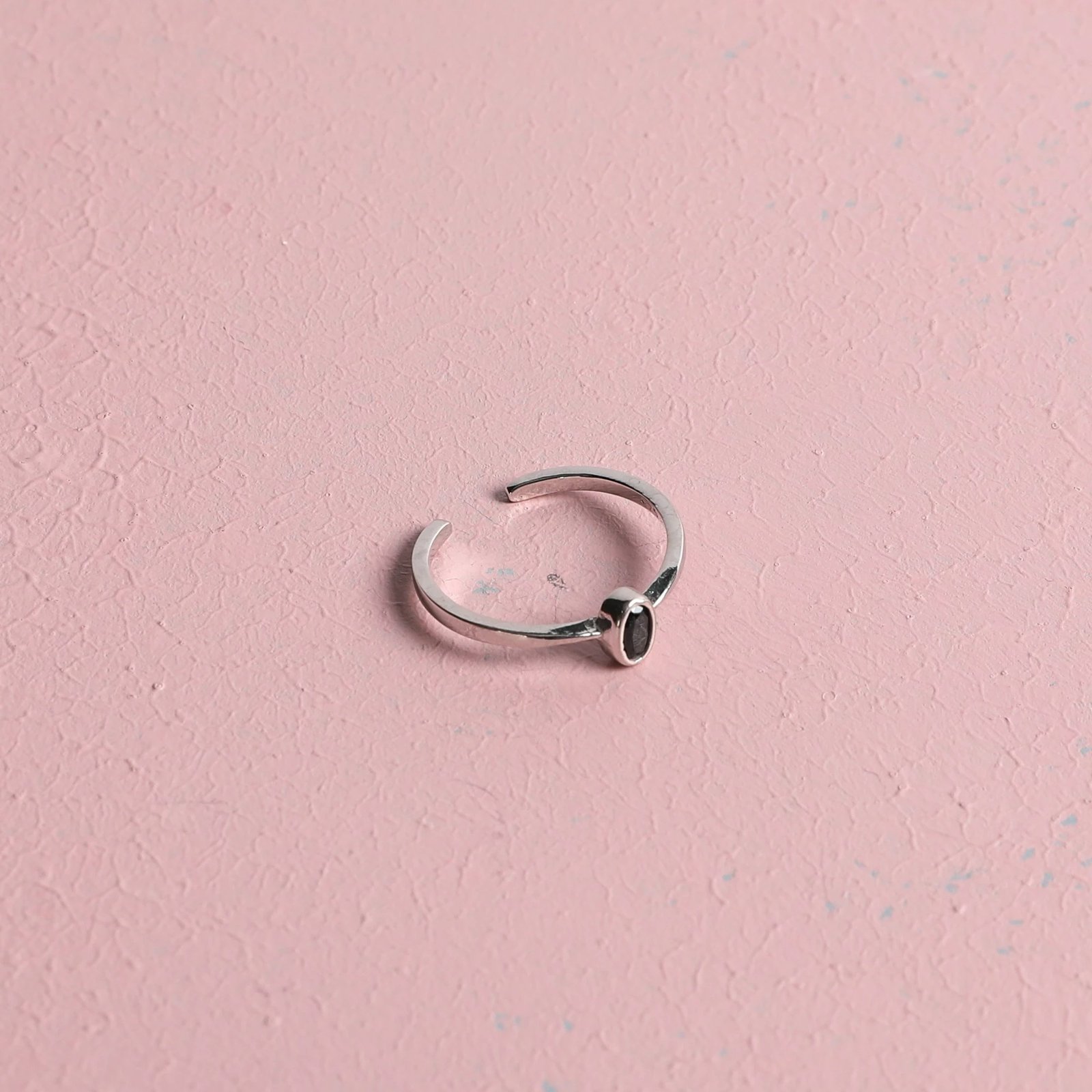 Unazë argjendi Jumeon, ngjyrë argjendi dhe e zezë, 10162SYH