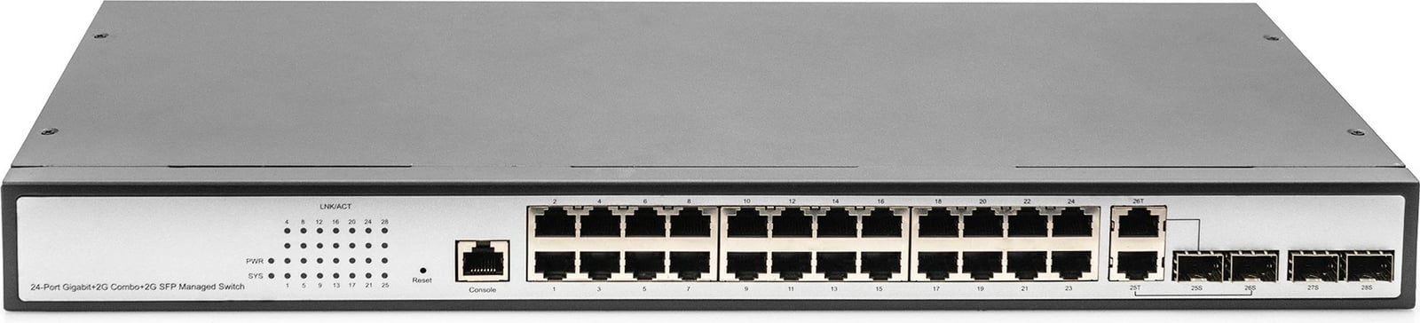 Switch Digitus 24-portë Gigabit Managed, i zi