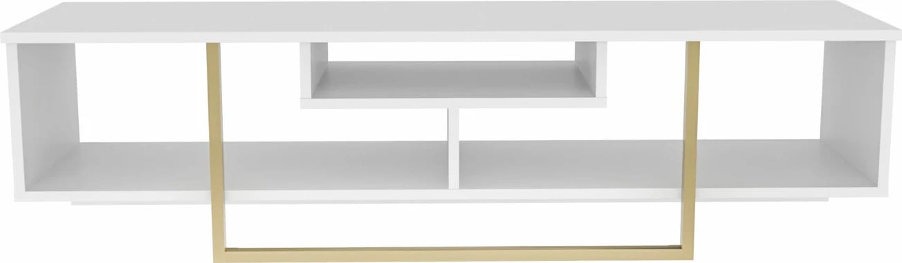 Komodë TV Hanah Home, Asal 150, e bardhë, ari