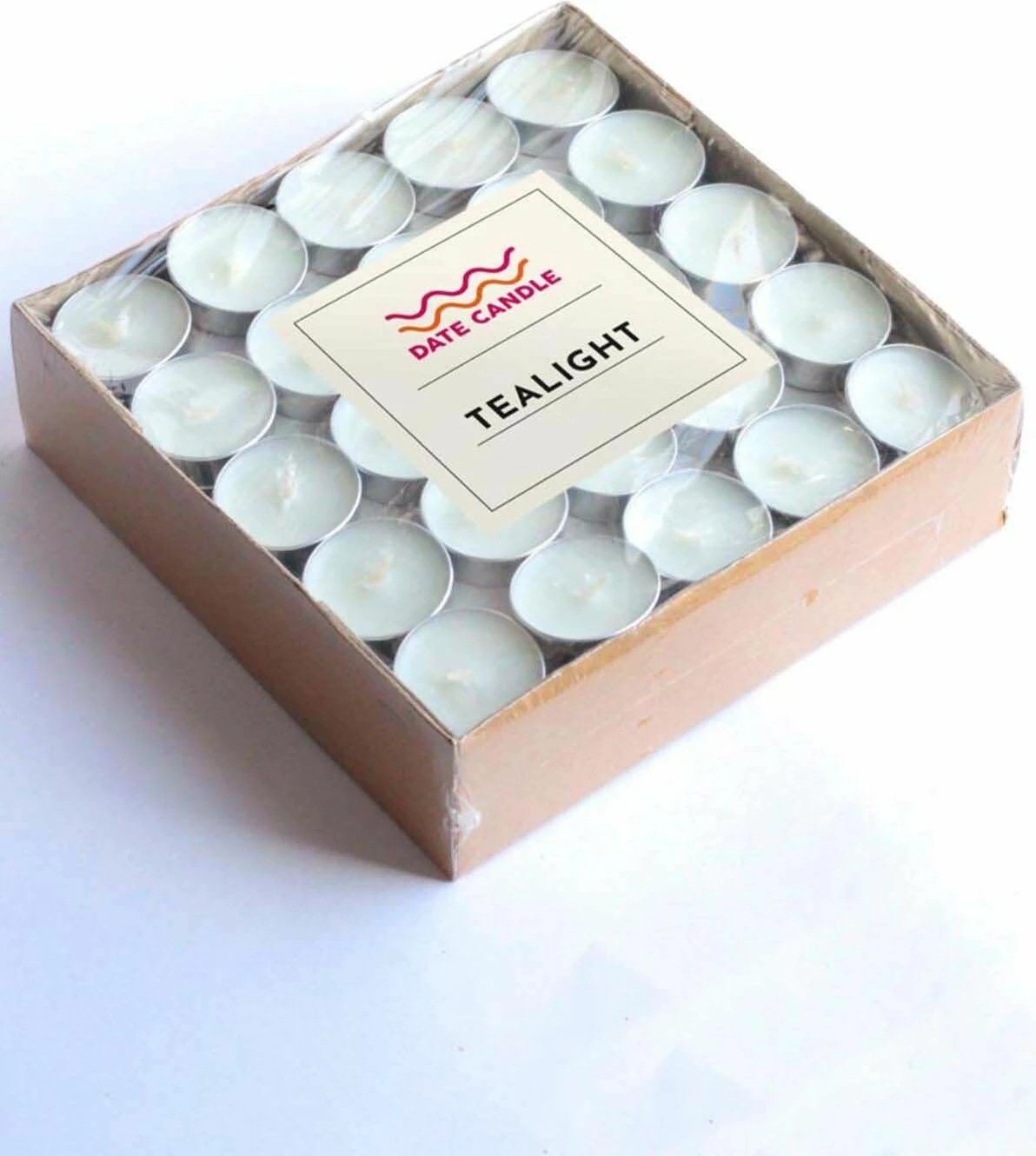 Qirinj tealight të bardhë, set 100 copë, Evila Originals